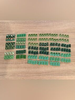 Green Mahjong Set Tiles - Travel size